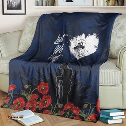 vibehoodie blanket anzac day camouflage lest we forget premium blanket