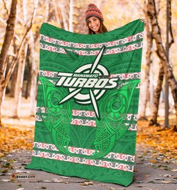 Manawatu Turbos Premium Blanket Maori Vibes