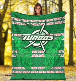 Manawatu Turbos Premium Blanket Maori Vibes