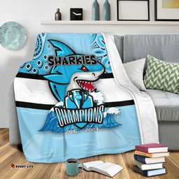 Cronulla-Sutherland Sharks Premium Blanket Talent Win Games But Teamwork And Intelligence Win Championships With Aboriginal Style