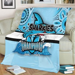 Cronulla-Sutherland Sharks Premium Blanket Talent Win Games But Teamwork And Intelligence Win Championships With Aboriginal Style