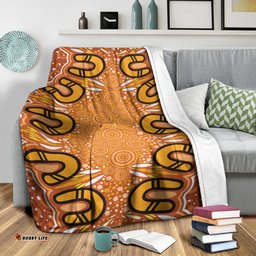 Australia Aboriginal Inspired Blanket - Aboriginal Dot Design Background