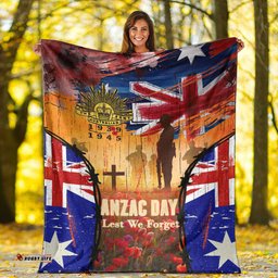 vibehoodie blanket anzac day world war ii commemoration 39 45 premium blanket