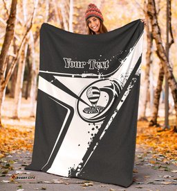 Custom Text Brittany Rugby Personalised Premium Blanket Breizh Rugby