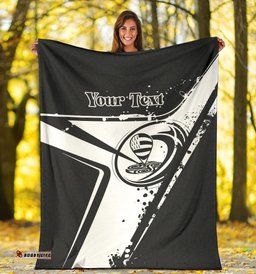 Custom Text Brittany Rugby Personalised Premium Blanket Breizh Rugby