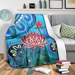 New South Wales Waratahs Aboriginal Premium Blanket Indigenous Wave Vibes