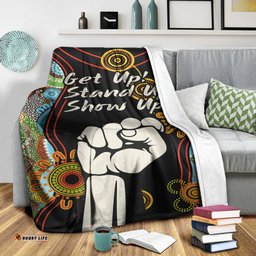 naidoc 2022 premium blanket proud history of getting up standing up and showing up