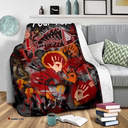 Custom Aboriginal Premium Blanket Indigenous Fish Hand Art