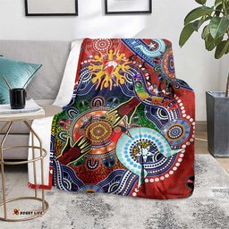 Custom NAIDOC Week 2024 Sydney Swans Blanket Australia Aboriginal Dot Painting
