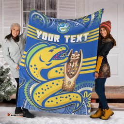 custom personalised parramatta rugby premium blanket eels premiers 2022 indigenous artsy