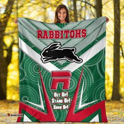 vibe hoodie premium blanket south sydney rabbitohs naidoc 2022 sporty style premium blanket