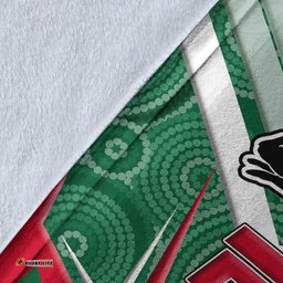 vibe hoodie premium blanket south sydney rabbitohs naidoc 2022 sporty style premium blanket
