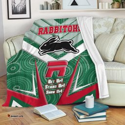 vibe hoodie premium blanket south sydney rabbitohs naidoc 2022 sporty style premium blanket