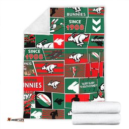South Sydney Rabbitohs Premium Blanket - Team Of Us Die Hard Fan Supporters Comic Style