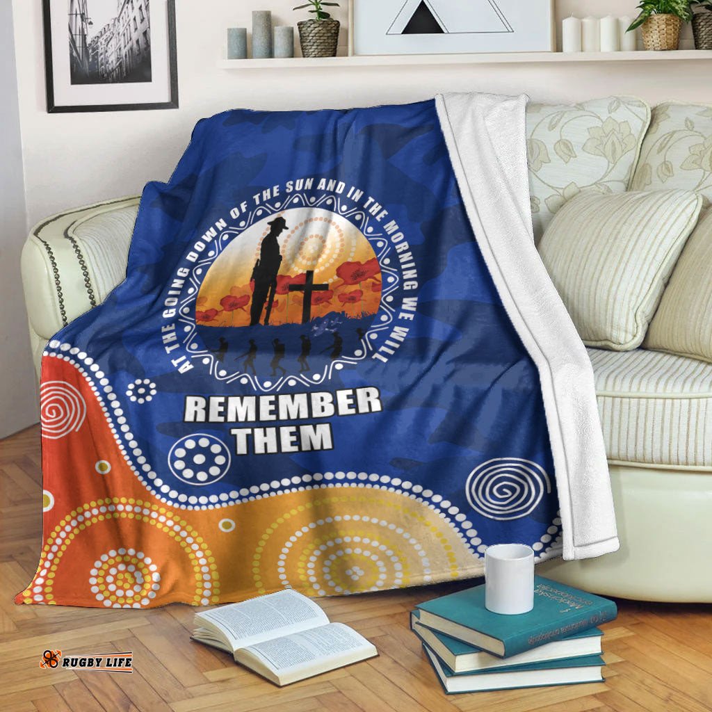 vibehoodie blanket custom australia anzac camouflage vitality premium blanket