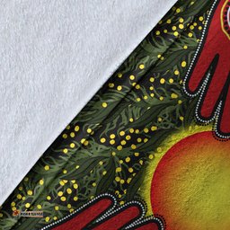 Custom Personalised Aboriginal Dot Painting Premium Blanket Go To Touch The Sun