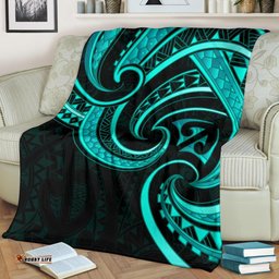 new zealand maori mangopare premium blanket polynesian turquoise