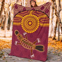 Aboriginal Premium Blanket Aboriginal Platypus