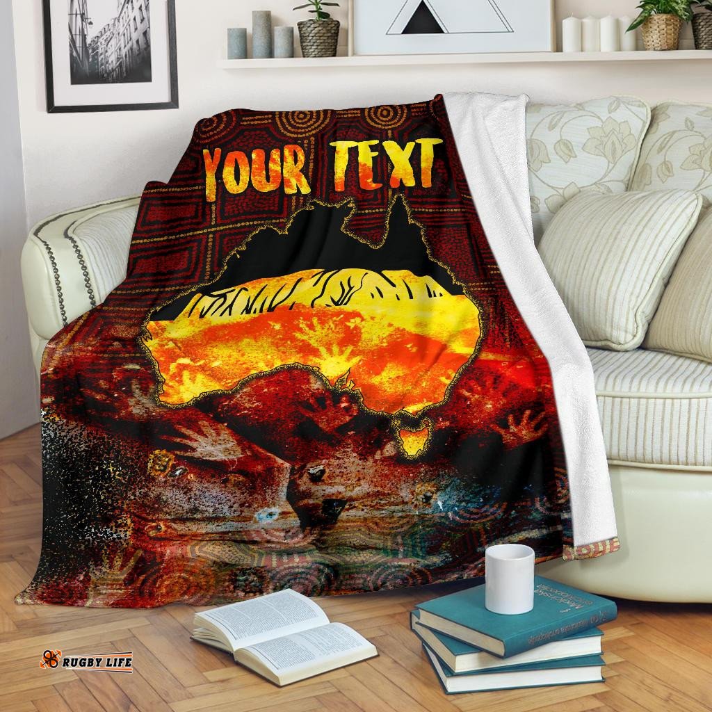 Aboriginal Personalised Premium Blanket Anangu Custodians