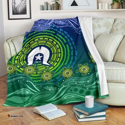 Torres Strait Islanders Premium Blanket Aboriginal Turtle