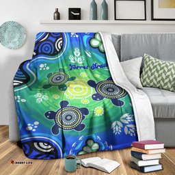 Blanket Australia Turtle Blue Sea