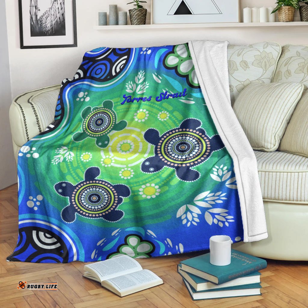 Blanket Australia Turtle Blue Sea