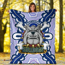 bulldogs rugby indigenous blanket canterbury bankstown super berries aboriginal footprint