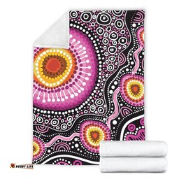 Australia Aboriginal Blanket - Beautiful Vector Painting Showcasing Aboriginal Dot Artwork Blanket