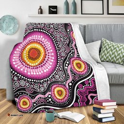 Australia Aboriginal Blanket - Beautiful Vector Painting Showcasing Aboriginal Dot Artwork Blanket