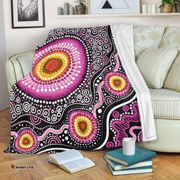 Australia Aboriginal Blanket - Beautiful Vector Painting Showcasing Aboriginal Dot Artwork Blanket