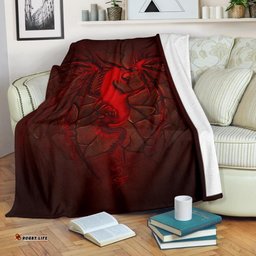 Wales Premium Blanket, Welsh Dragon Lava