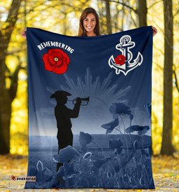 Australia Navy ANZAC Premium Blanket Remembering Our Heroes