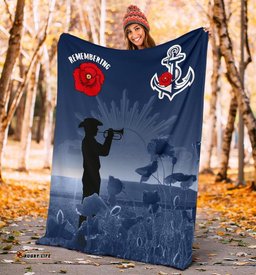 Australia Navy ANZAC Premium Blanket Remembering Our Heroes