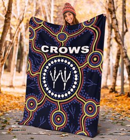 Adelaide Premium Blanket Indigenous Crows Footprint