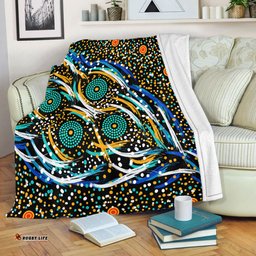 Australia Aboriginal Blanket - Color Dot Dreamtime Blanket