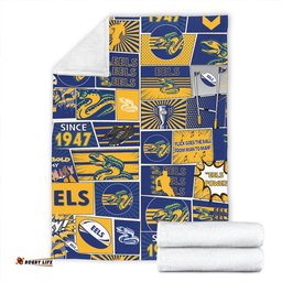 Parramatta Eels Premium Blanket - Team Of Us Die Hard Fan Supporters Comic Style