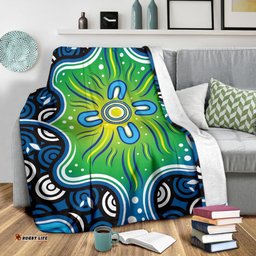 Aboriginal Premium Blabnket Indegenous Dot Painting Art