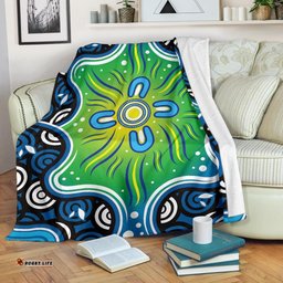 Aboriginal Premium Blabnket Indegenous Dot Painting Art