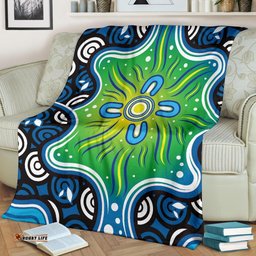 Aboriginal Premium Blabnket Indegenous Dot Painting Art