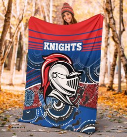 Knights Premium Blanket Newcastle Aboriginal Horizontal Style