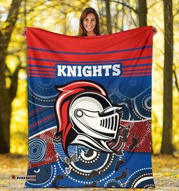 Knights Premium Blanket Newcastle Aboriginal Horizontal Style