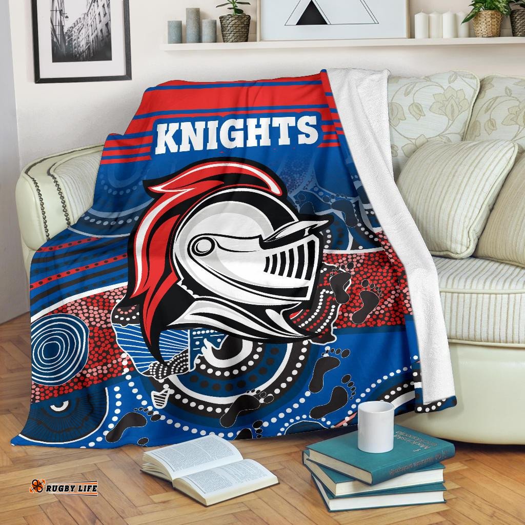 Knights Premium Blanket Newcastle Aboriginal Horizontal Style