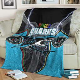 cronulla sutherland sharks premium blanket naidoc week special style