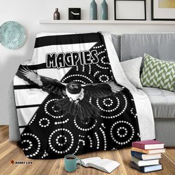 Western Suburbs Magpies Premium Blanket Simple Indigenous