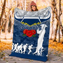 North Queensland Cowboys ANZAC Day Camo Blanket