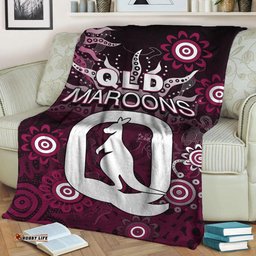 QLD Maroons Premium Blanket Aboriginal