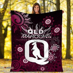 QLD Maroons Premium Blanket Aboriginal