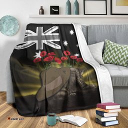 vibehoodie blanket anzac day hat boots premium blanket