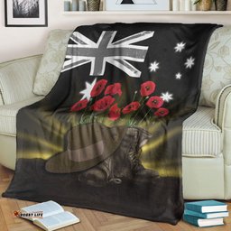 vibehoodie blanket anzac day hat boots premium blanket