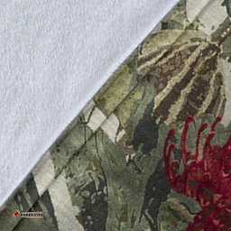 Premium Blanket Kangaroo Blanket Waratah Flowers Painting
